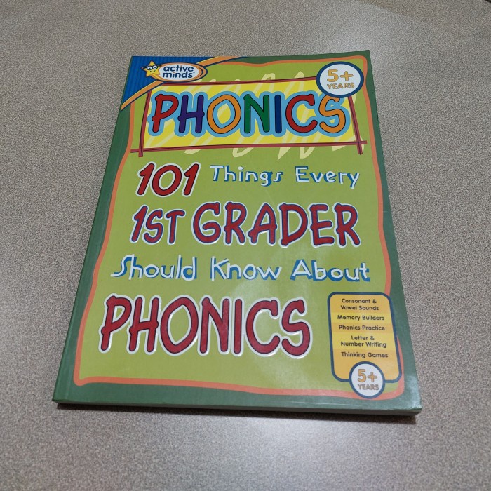Must Have Buku Active Minds Phonics For 1St Graders Terlaris