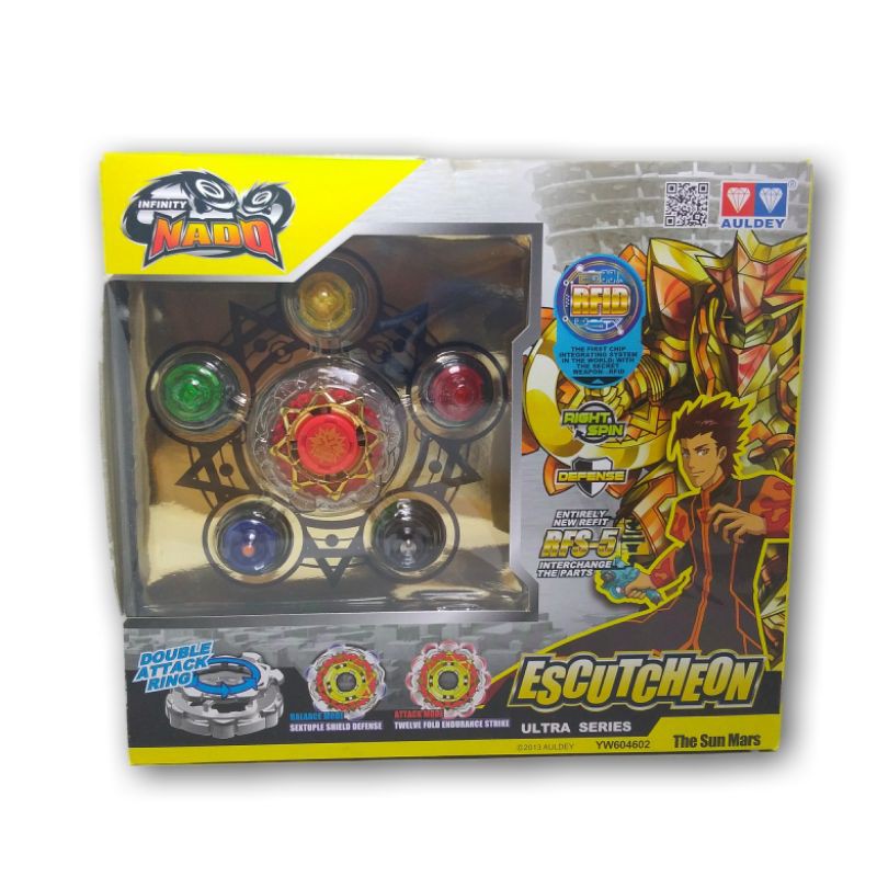 Gasing beyblade infinity nado ultra series escutcheon auldey yw 604602