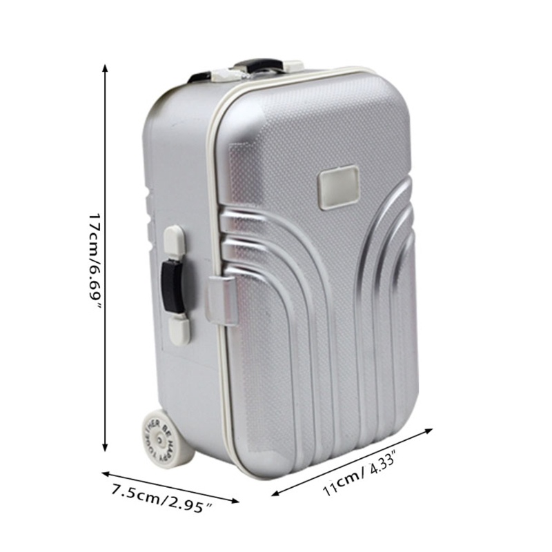 Mary Fashionable Travel Box Baggage for Case Tempat Koleksi Untuk Topper Kue Boneka Orn