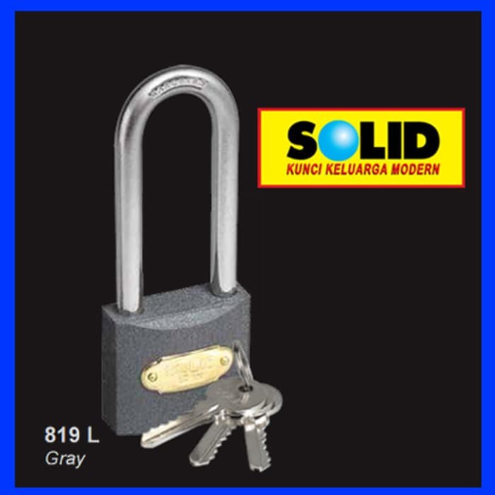 SOLID - GEMBOK PAGAR/GEMBOK PINTU SOLID 819 L ( PANJANG )