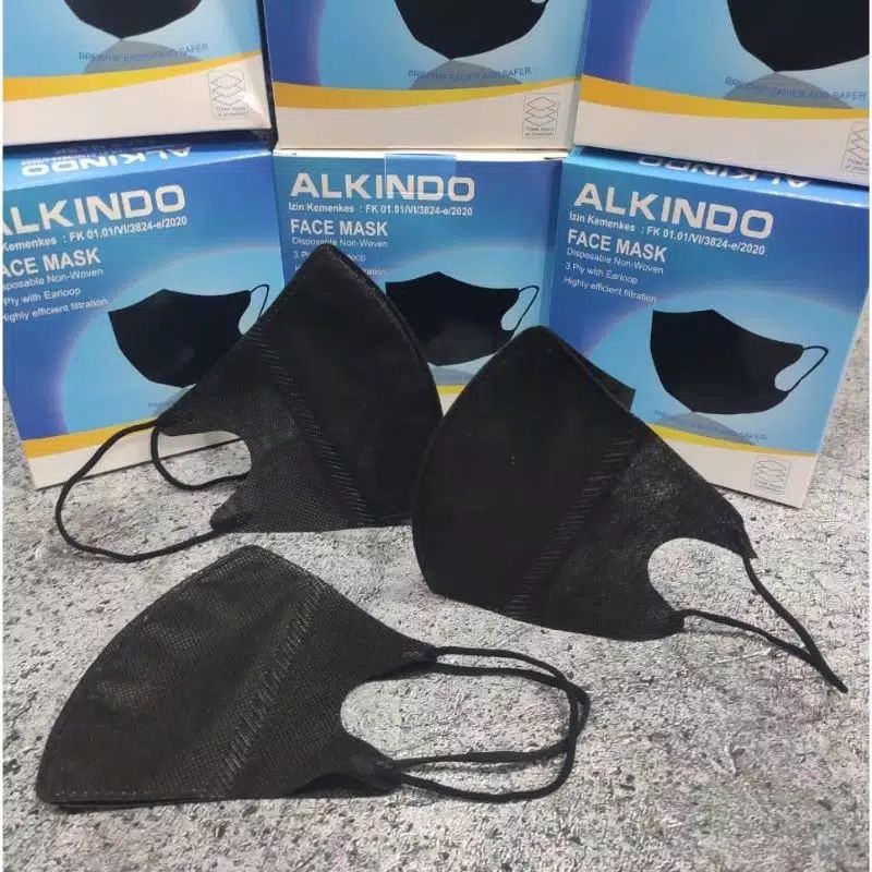 Masker Duckbill Hitam Alkindo