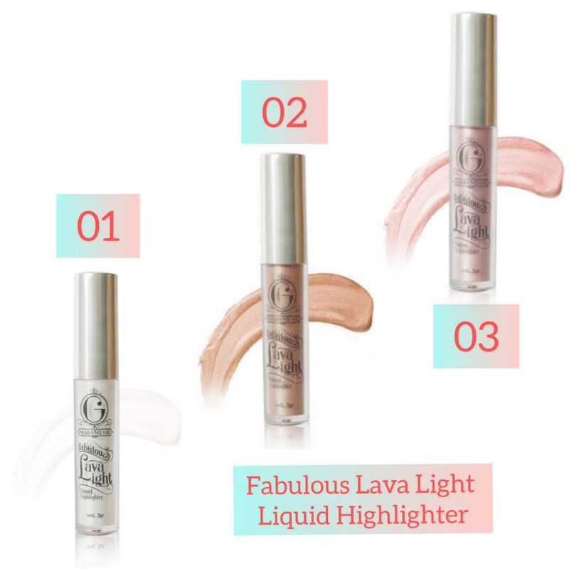 MADAME GIE FABULOUS LAVA LIGHT LIQUID HIGHLIGHTER - SHIMMER