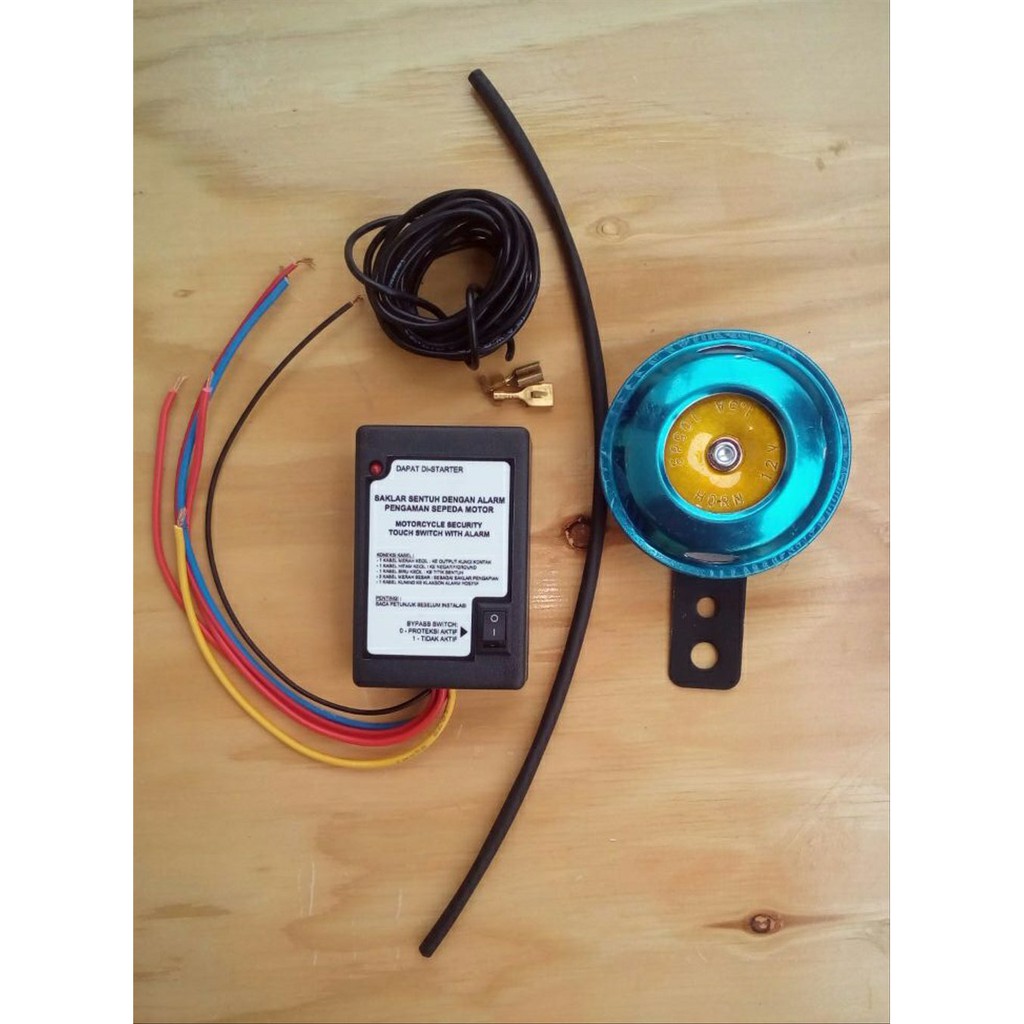 Saklar sensor sentuh plus alarm pengaman motor otomatis Obral