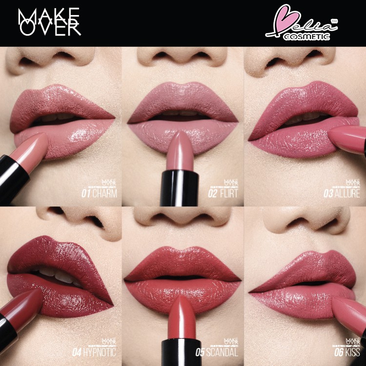 ❤ BELIA ❤ Make Over Color Hypnose Creamy Lipmatte Lipstick Lipstik BPOM 4.3g Makeover