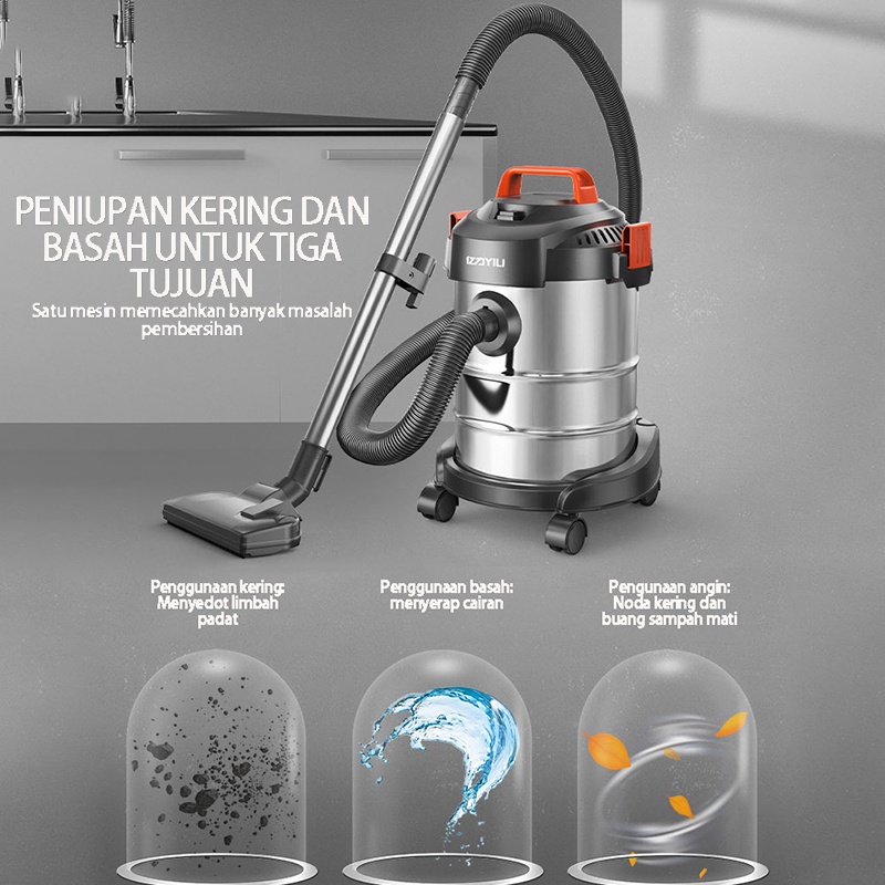 12 liter Sedot Basah Kering Vacum Blower Wet Dry Penyedot Debu/Blow Vacuum cleaner debu home