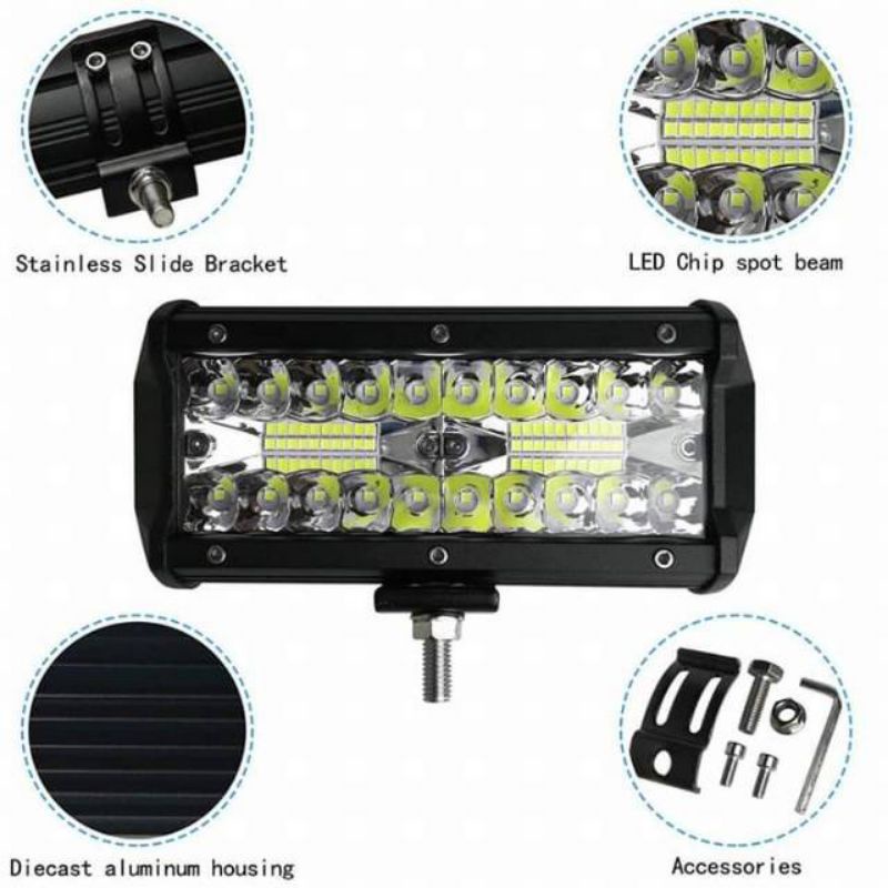 LAMPU TEMBAK SOROT CWL 40 MATA LED 40 WATT 6000K PUTIH 12-24 volt mobil/motor truck