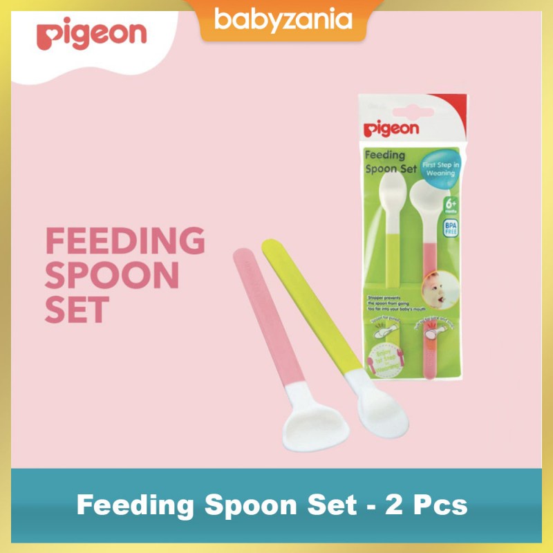 Pigeon Feeding Spoon Set / Sendok Makan Bayi - Isi 2 Pcs