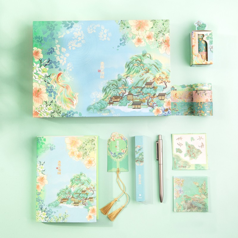 

Deli Gift Box dengan 1 pcs Notebook B6, 3 pcs Washi Tape, 1 pcs Gel Pen, 4 pcs Sticky Notes SZ627