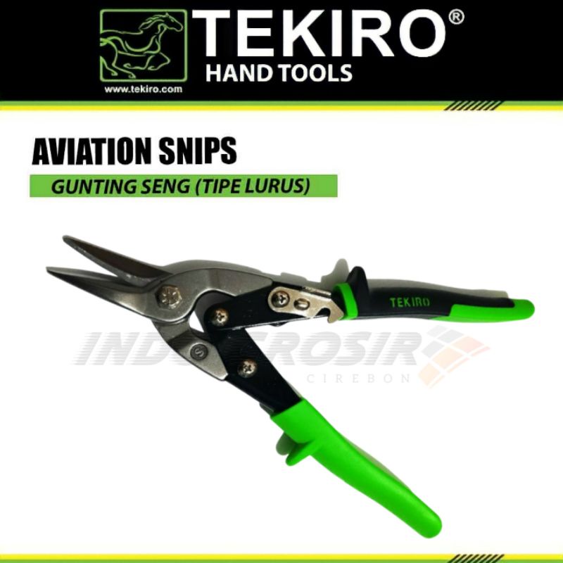 TEKIRO Aviation snips 10" Gunting Baja Ringan Gunting Seng Gunting Plat