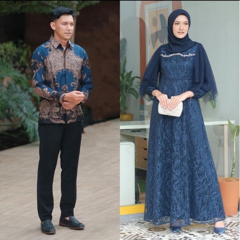 PRODUK TERBARU - BISA COD COUPLE GAMIS MAXI DRESS BRUKAT LUNA - MAXI COUPLE GAMIS BROKAT GAMIS PESTA KONDANGAN - OUTFIT LEBARAN GAMIS MUSLIM KEKINIAN COUPLE KELUARGA