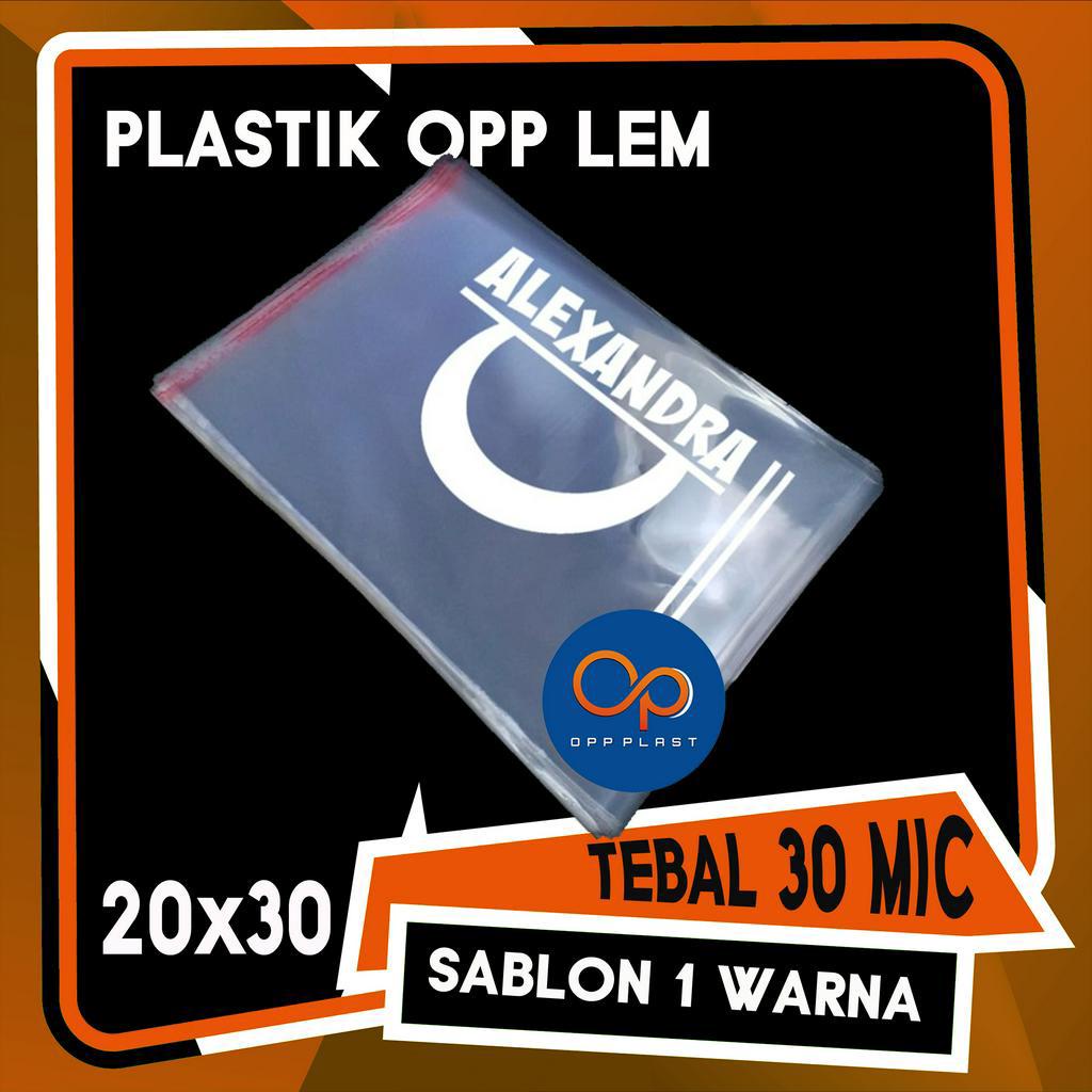 

Plastik OPP 20x30 (1000 lbr) sablon 1 warna