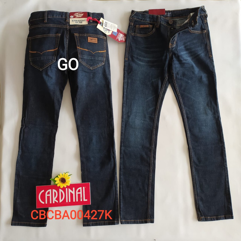 gof 30 CARDINAL CBCBA Celana Panjang Jeans Reguler Fit Slim Fit Straight Slim Bawahan Laki Dewasa