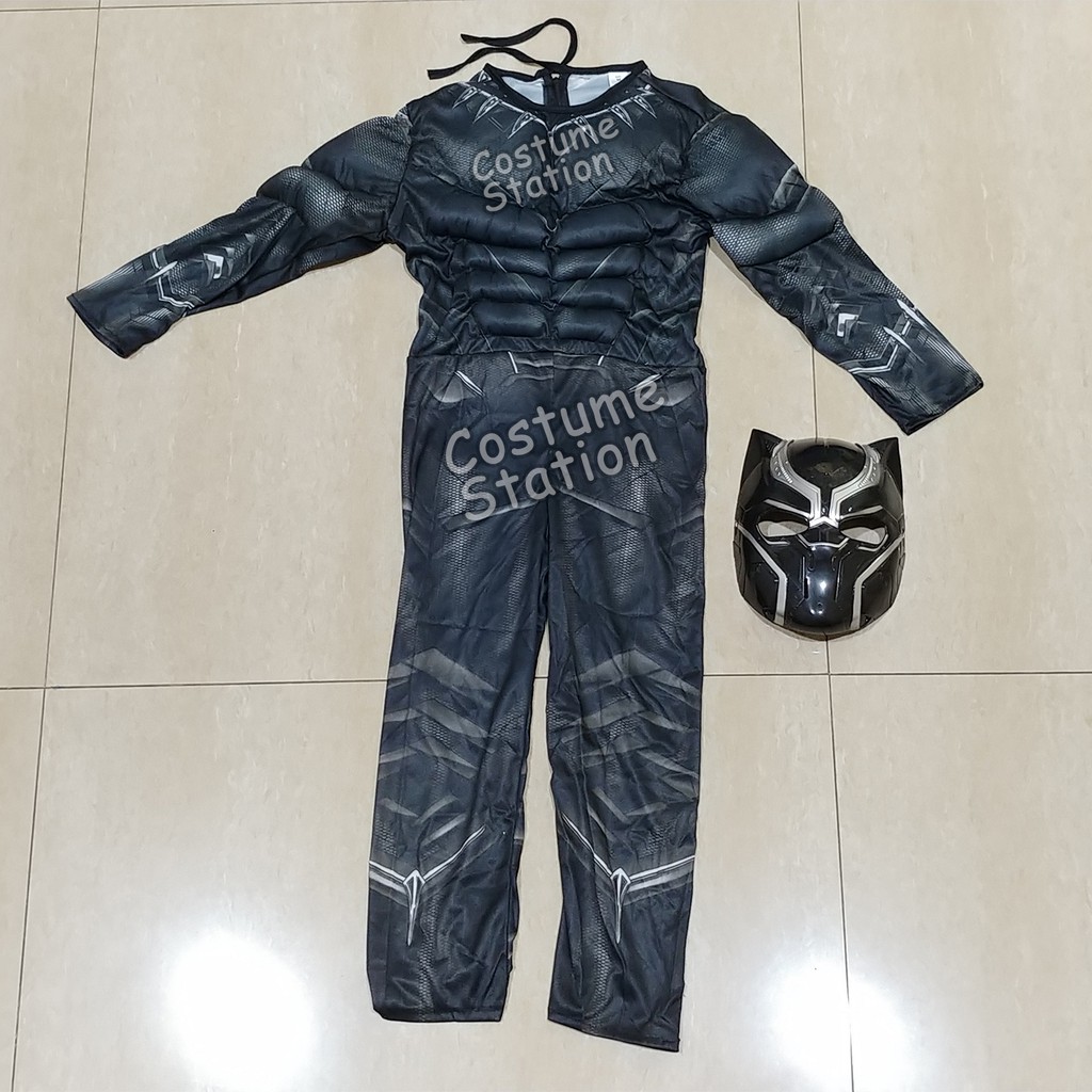 Kostum Superhero Black Panther Avengers / Costume Avenger Marvel anak laki