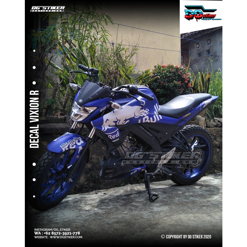 Decal Vixion R, Stiker Vixion R, Decal Stiker Vixion R, Striping Vixion R Redbull