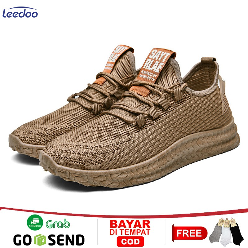 Leedoo Sepatu Pria Sneakers Casual Fashion Terbaru Sport