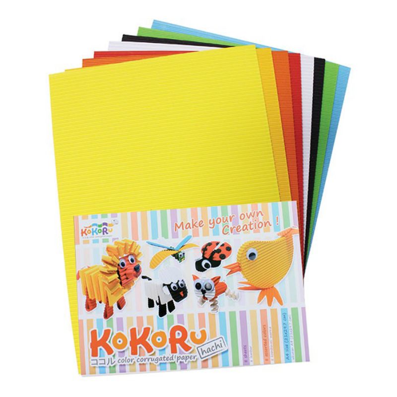 

kertas kokoru warna A4 isi 8