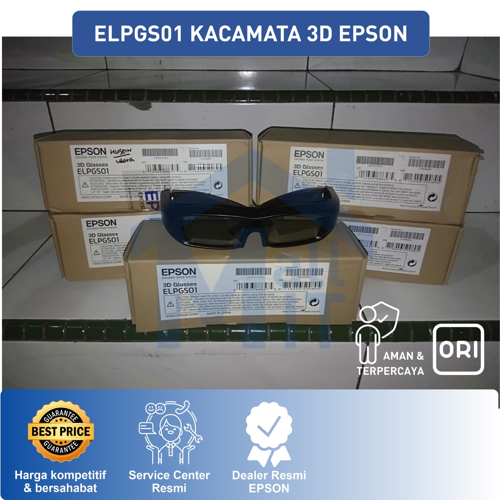 ( Bisa Cod ) Kacamata 3D Aktif EPSON ELPGS01 Proyektor EH-TW8000 EH-TW6000 TW8000