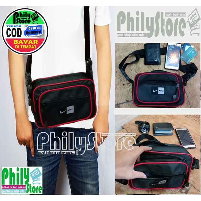 Tas Selempang Waistbag Messenger Tas Selempang &amp; Pinggang Pushop Travel Pouch Terbaru