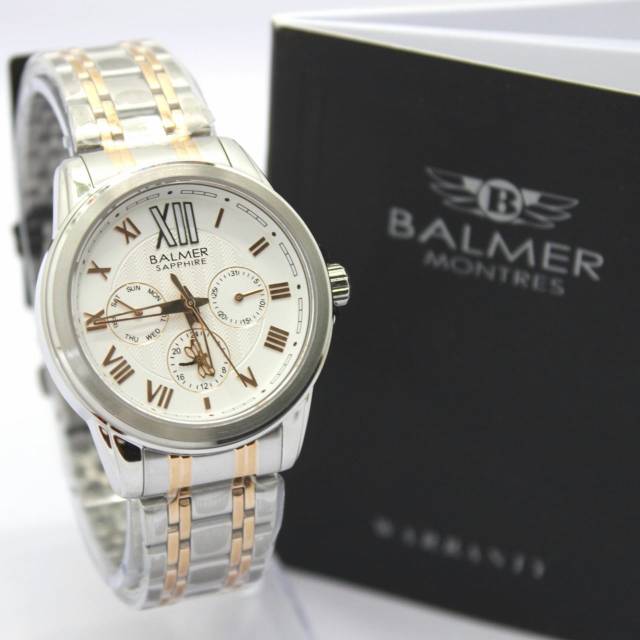 JAM TANGAN CEWEK WANITA BALMER 7976L SILVER ROSEGOLD ORIGINAL