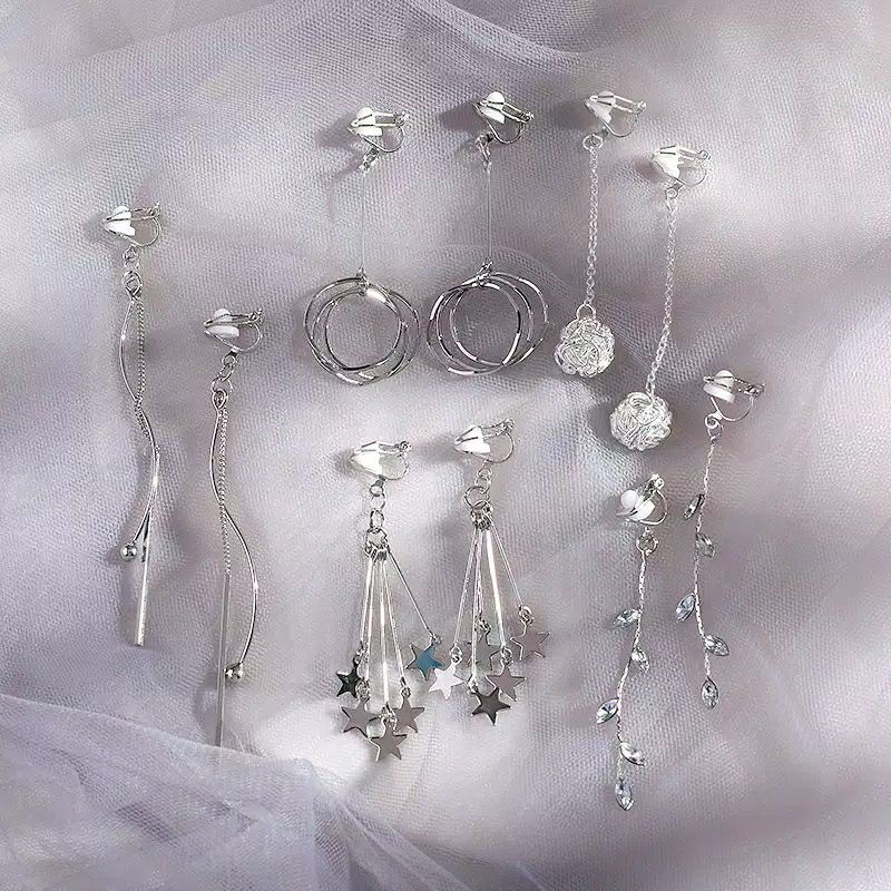 anting korea jepit/anting hijab/anting jepit