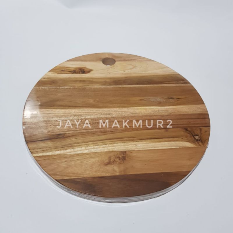 Talenan Bulat Kayu Jati Diameter 30CM TEBAL