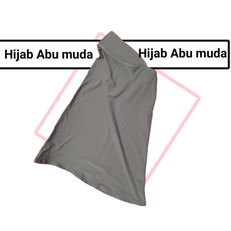 Jilbab Sport Cewek/ Jilbab Instan Olahraga Khusus Wanita-abu muda