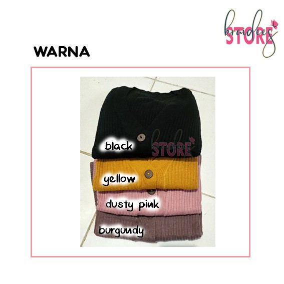 KRS - Willy Cardigan - Knit Stardy Cardi - Cardigan Crop Wanita-1
