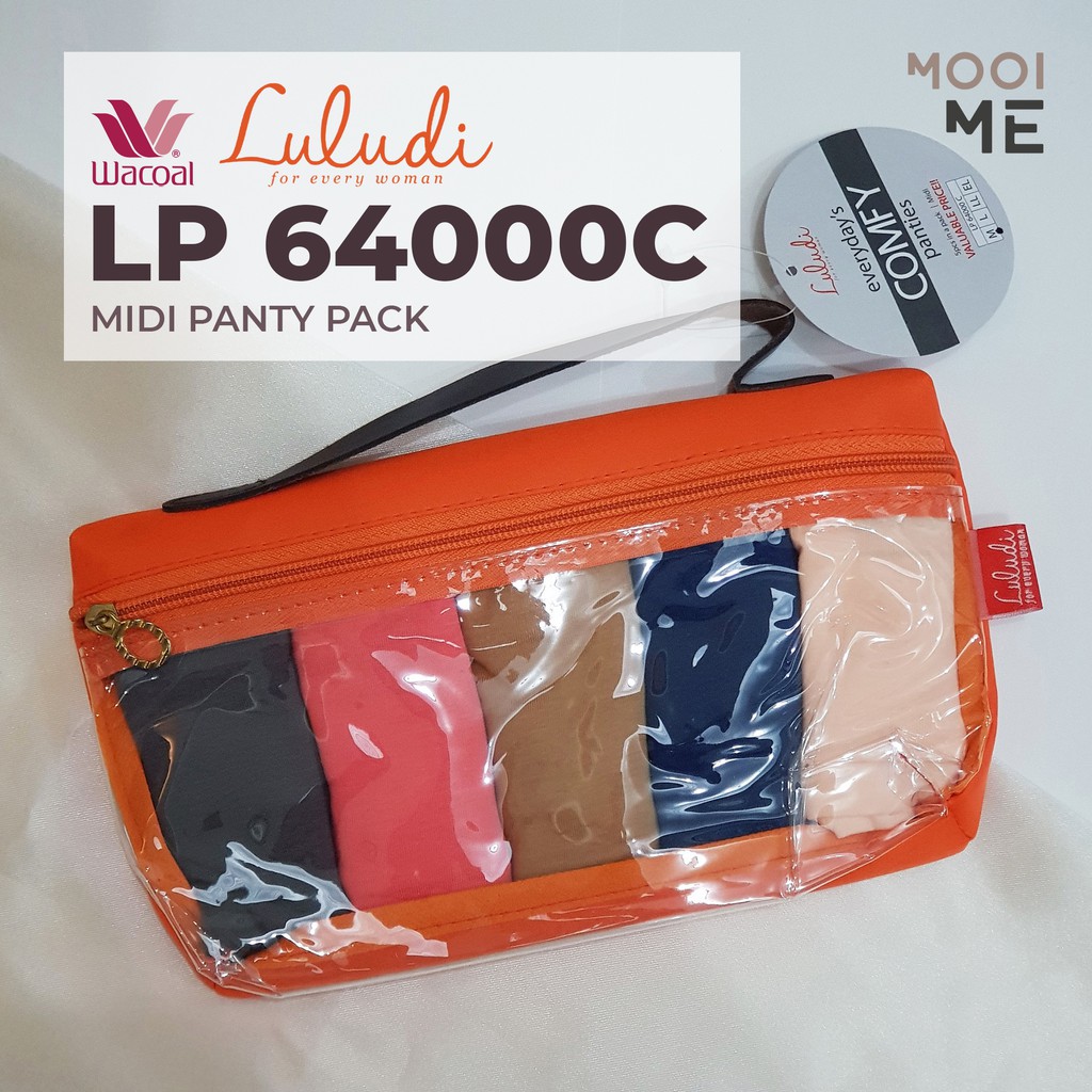 Luludi LP 64000C Saver Pack Midi Panty (Celana Dalam Set) Isi 5 Bahan Katun