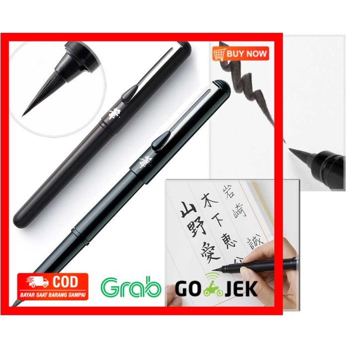 

(BISA COD) Pentel Pocket Brush Pen + 2 Refill Cartridges ( Japan Package )