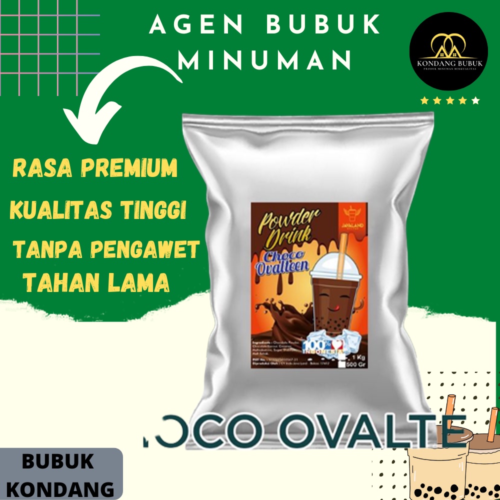 

bubuk minuman boba rasa choco ovaltin javaland kemasan 1kg