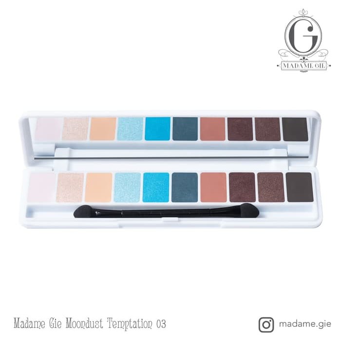 MADAME GIE EYE ILLUSION MOONDUST TEMPTATION EYESHADOW 10 WARNA