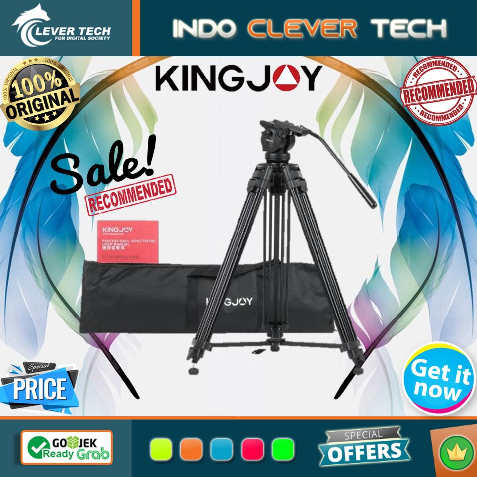 Kingjoy VT-2500L Professional Camera/Camcorder Tripod