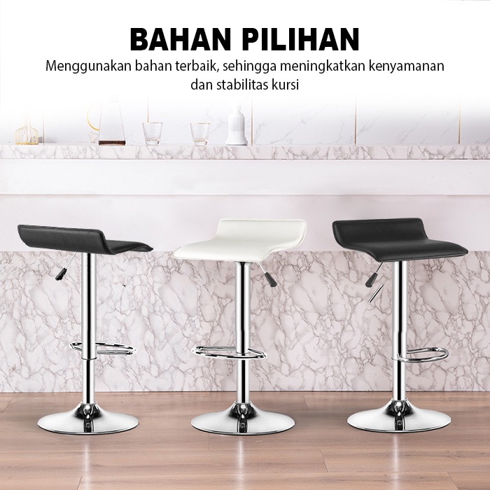 Kursi MiniBar Hidrolik Barstool | Kursi Cafe Minibar | Kursi Babershop Import Minimalis Terbaru Kualitas Premium - FC-3