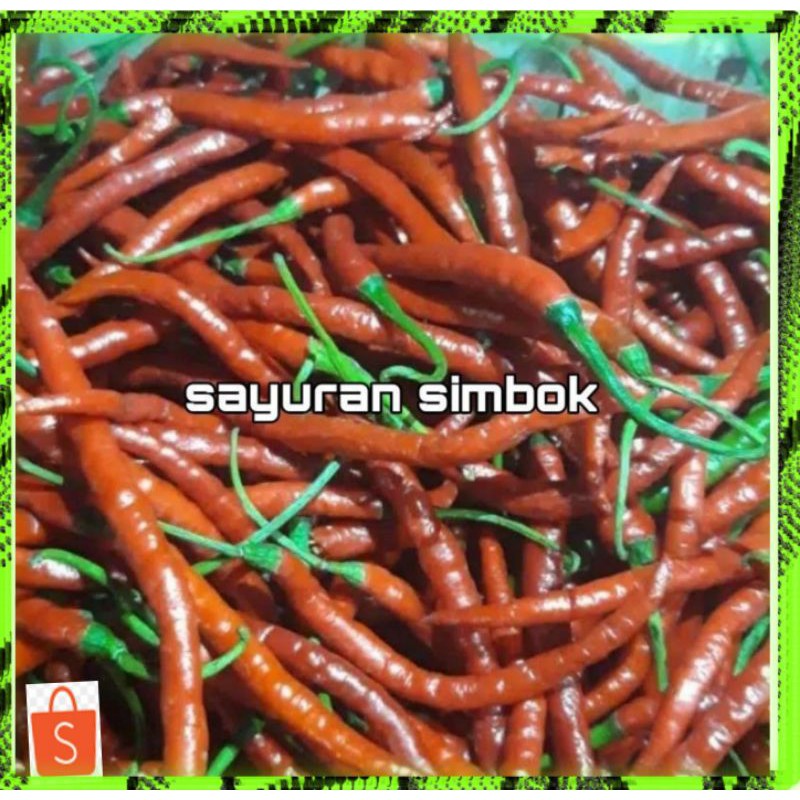 

Cabe cabai merah keriting segar fresh 500 gram