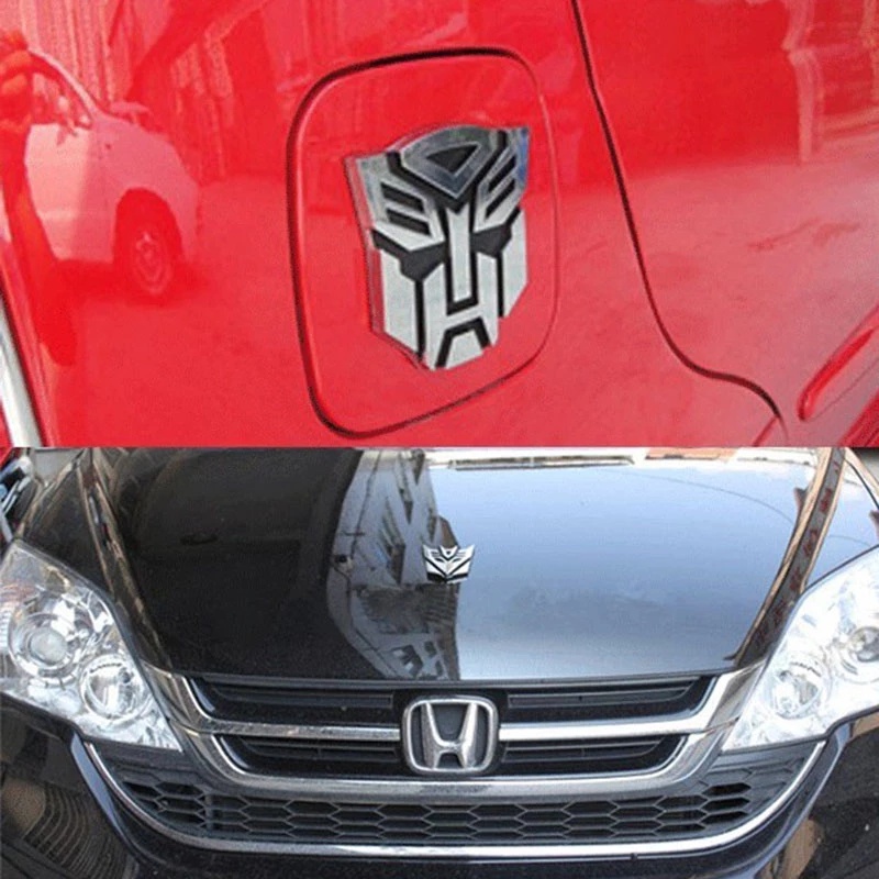 Stiker Emblem LOGO Transformers 3D Untuk Body Samping Mobil