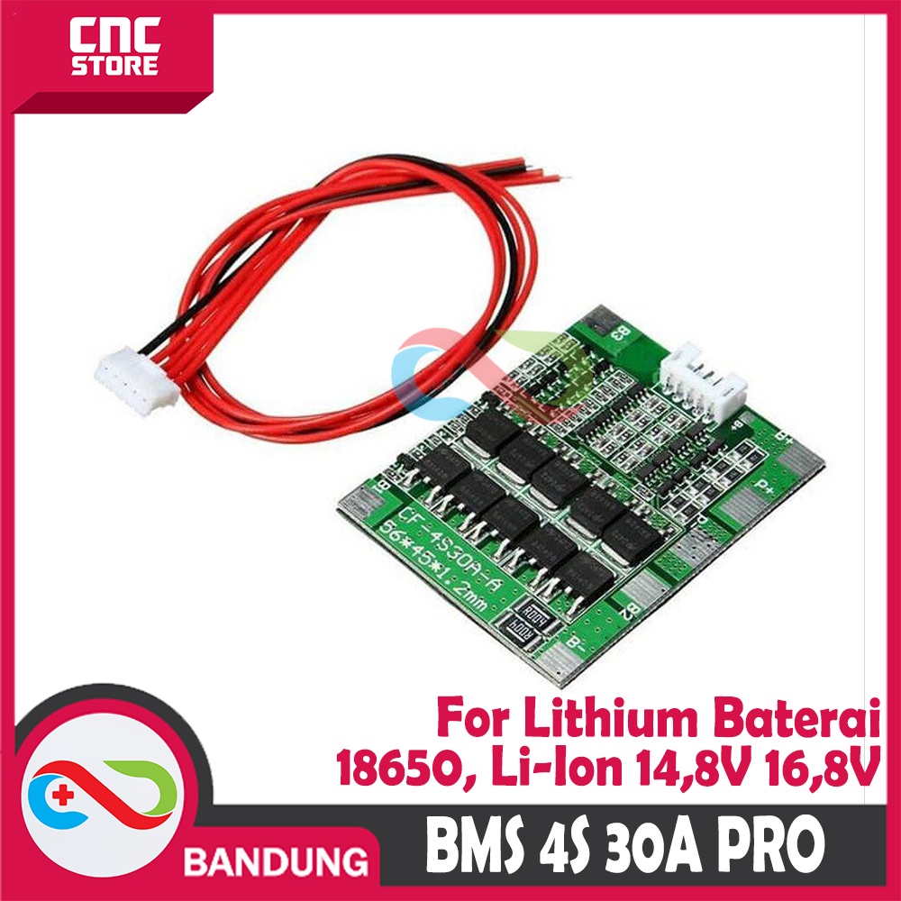 BMS 4S 30A PRO 14.8V 16,8V CHARGER 18650 LITHIUM LI-ION BATTERY