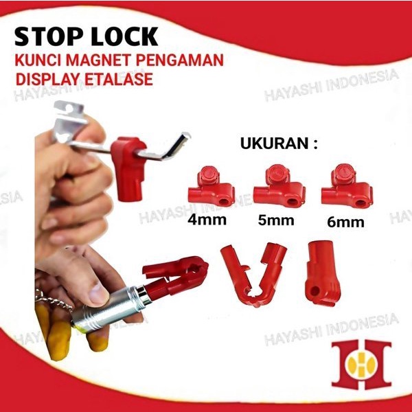 Kunci Pengaman Display Etalase Stop Lock Kunci Magnet