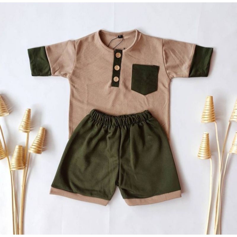 BOHO SET by QINTHA KIDS - Setelan anak baby bayi laki laki perempuan murah lucu nyaman cewe cowo