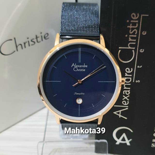 JAM TANGAN ALEXANDRE CHRISTIE AC 8627 MD BLUE ROSEGOLD