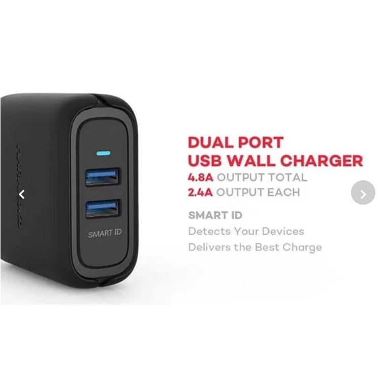 Marakoko Dual Port USB Wall Charger 24W 2.4A MA30