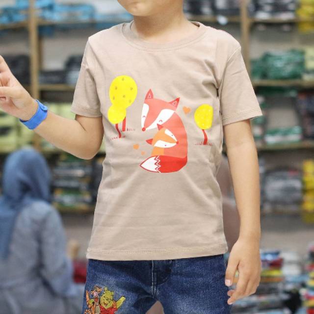 Konveksi Kaos Anak RUBAH MOCCA Baju Distro