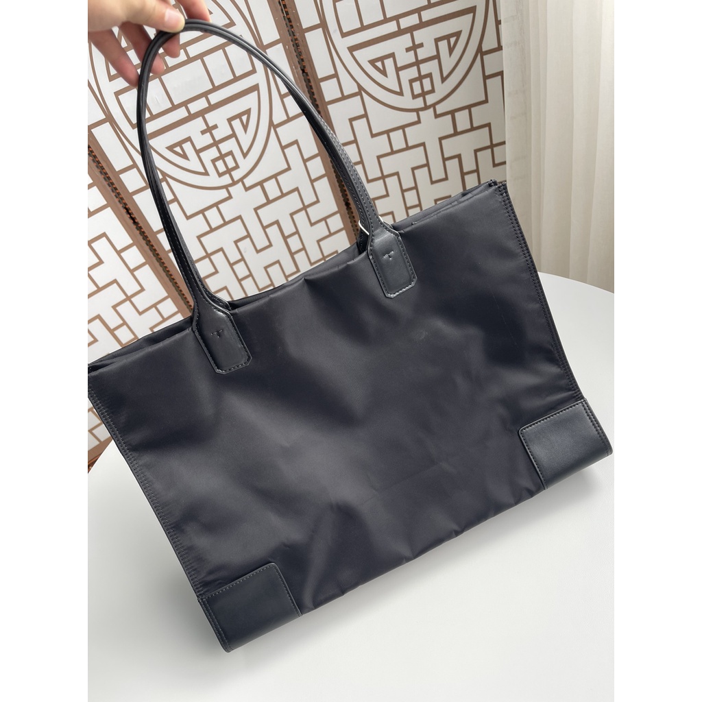 【Instant/Same Day]  80479  80477 Original TB  Waterproof Nylon with Leather Material 34CM  44CM  Women's Shoulder Bag Tote Shopping Bag  nilong