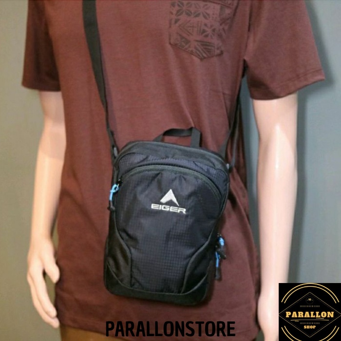 TAS EIGER2238 SENDER SHOUDER 10 1F TABLET BAG / TAS SELEMPANG PRIA KUALITAS PREIUM EIGER2238-parallo