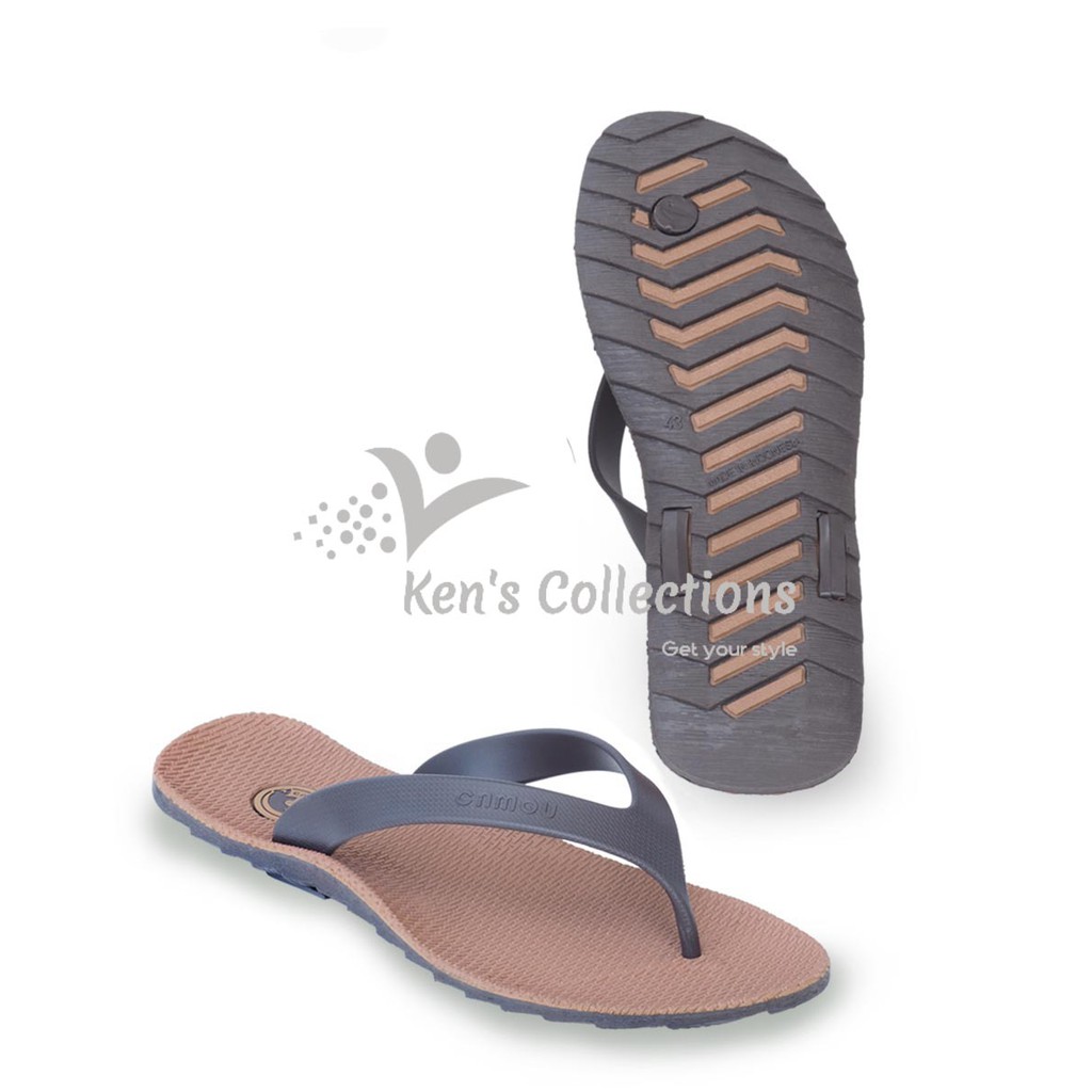 Sandal Jepit Cowok Cewek Pria Wanita Elegan Bahan TPR Karet Plastik Elastis Empuk Awet Bermerek CAMO
