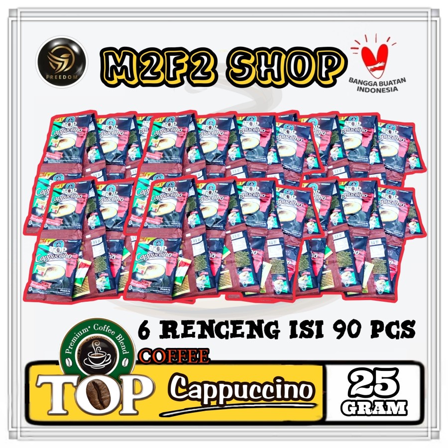 

TOP Premium Coffee Blend Cappuccino Choco Malt | Kopi Instant Sachet - 25 gr (Kemasan 6 Renceng)
