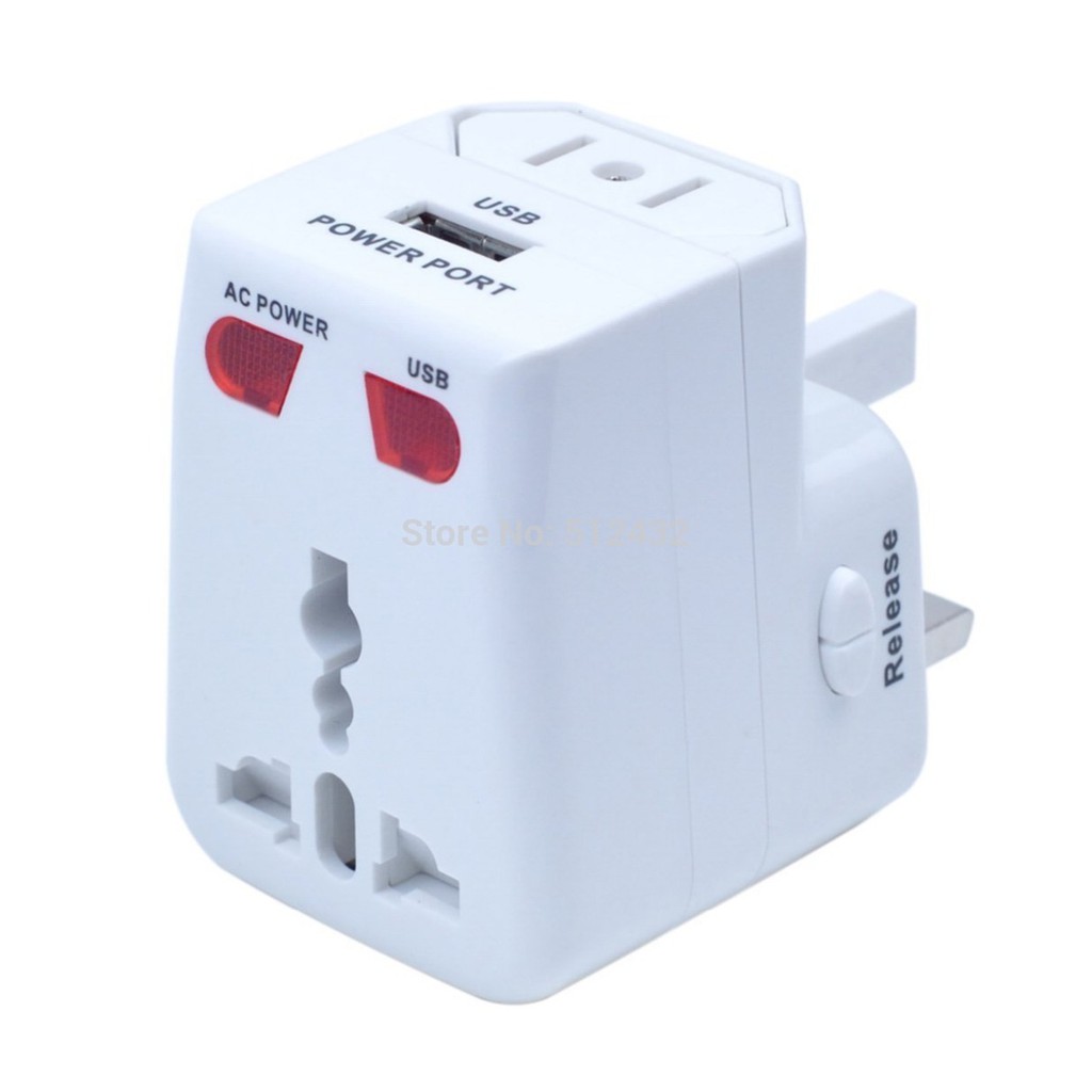 Universal USB Travel Adaptor International / All in One Adaptor