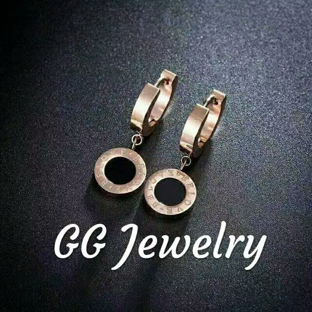 GG Anting Jepit Aksen BVLGAR*I Titanium#AT-152