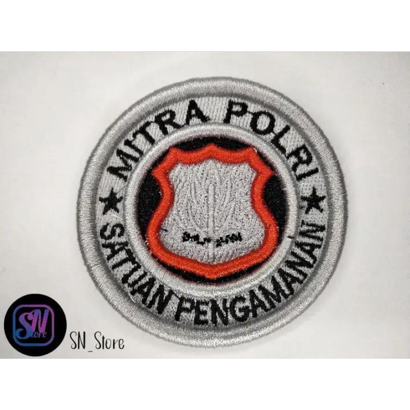 bordir mitra polri satpam timbul