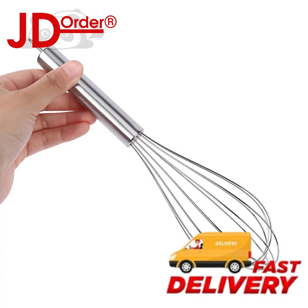 Whisk Pengocok Telur Stainless Kue  Cake Whisker Hand Mixer  