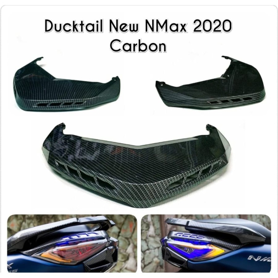 Ducktail / Dacktail Tutup Lampu Cover Stop Nmax 2020 all new CARBON